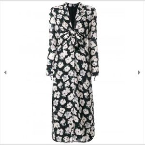 Proenza Schouler Floral Long Sleeve Dress